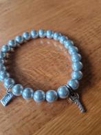 Zilverkleurige armband met bedels Zinzi, Sieraden, Tassen en Uiterlijk, Armbanden, Ophalen of Verzenden, Zo goed als nieuw, Elastiek