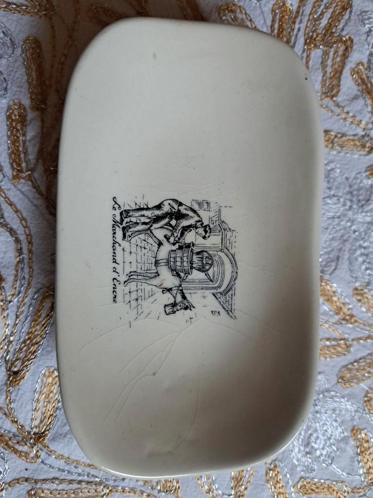 Vintage Gimborn Zeepbakje met Illustratie, Antiek en Kunst, Antiek | Schalen, Ophalen of Verzenden