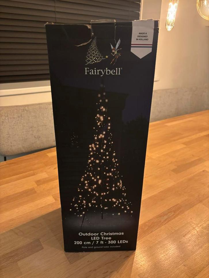 Fairybell LED Kerstboom 200cm - 300 LED's, Tuin en Terras, Buitenverlichting, Gebruikt, Overige typen, Kunststof, Minder dan 50 watt