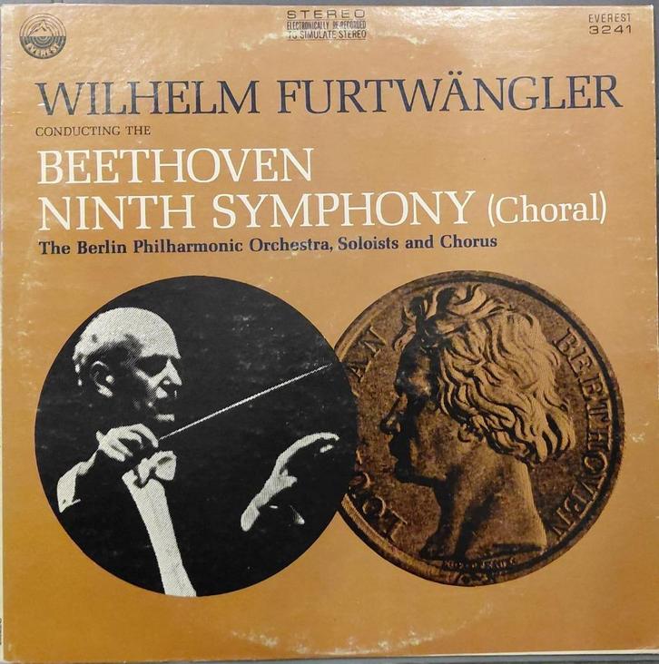 Lp: Wilhelm Furtwängler conducting Beethoven 9th, Cd's en Dvd's, Vinyl | Klassiek, Gebruikt, Classicisme, Orkest of Ballet, 12 inch