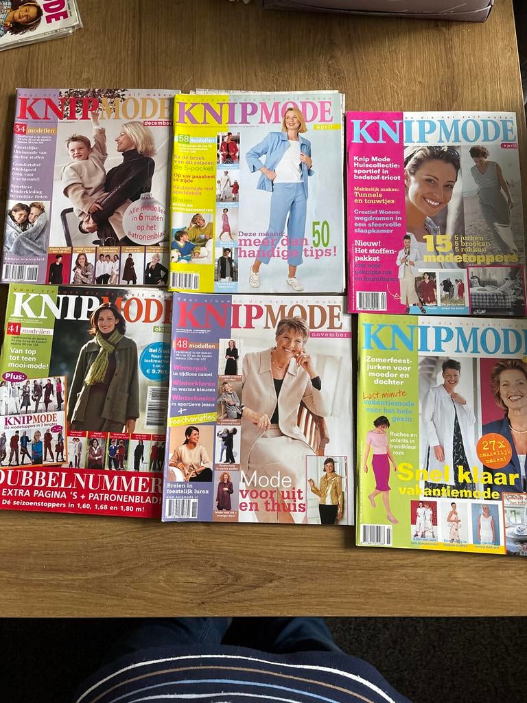 Knipmode Tijdschriften Collectie, Hobby en Vrije tijd, Vrouw, Ophalen of Verzenden, Knipmode, Overige typen