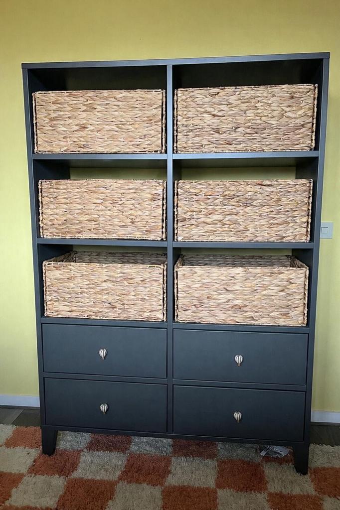 Ikea kast (donkergrijs), Huis en Inrichting, Kasten | Ladekasten, Zo goed als nieuw, 150 tot 200 cm, 100 tot 150 cm, 25 tot 50 cm