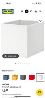 Ikea bak dröna wit, Doe-het-zelf en Verbouw, Kratten en Dozen, Doos, Opvouwbaar, Minder dan 50 cm, Ophalen of Verzenden