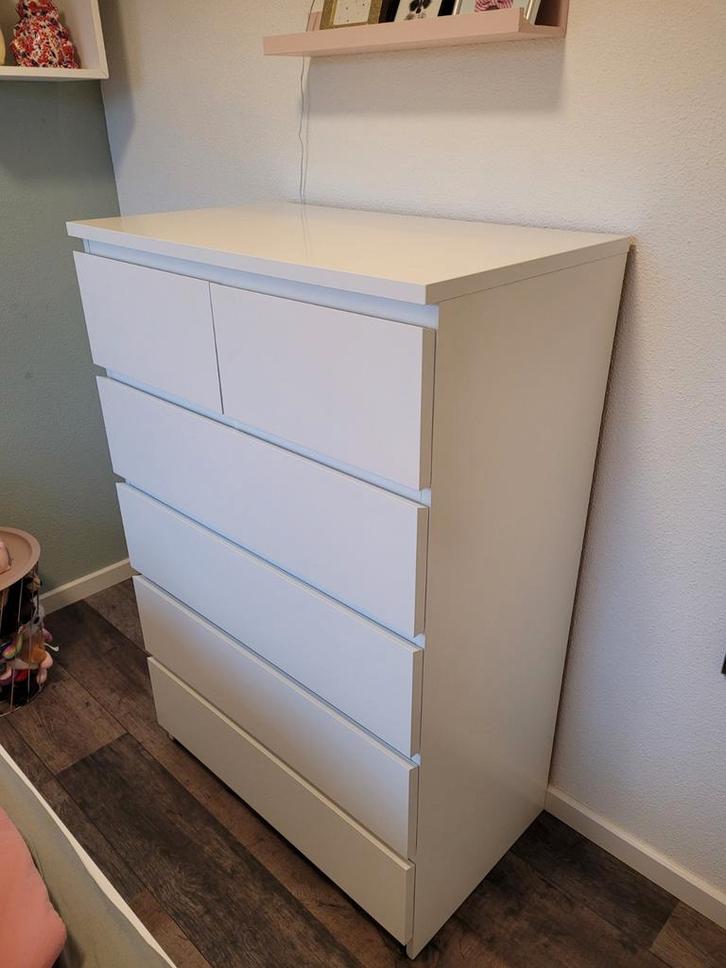 IKEA Malm Ladekast - 6 Lades, Huis en Inrichting, Kasten | Kledingkasten, Zo goed als nieuw, 100 tot 150 cm, 50 tot 100 cm, 25 tot 50 cm