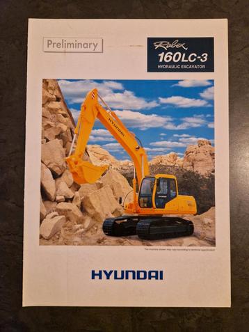 Hyundai Robex 160LC-3 Hydraulische Graafmachine Brochure beschikbaar voor biedingen