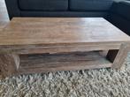 Goossens Teakhouten Salontafel met Lectuurblad, Huis en Inrichting, Tafels | Salontafels, Gebruikt, 100 tot 150 cm, Teakhout, Landelijk