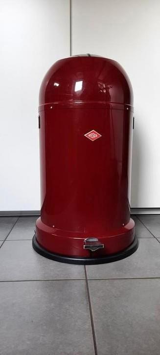 Wesco rode metalen pedaal afvalbak zonder emmer 70 cm hoog beschikbaar voor biedingen