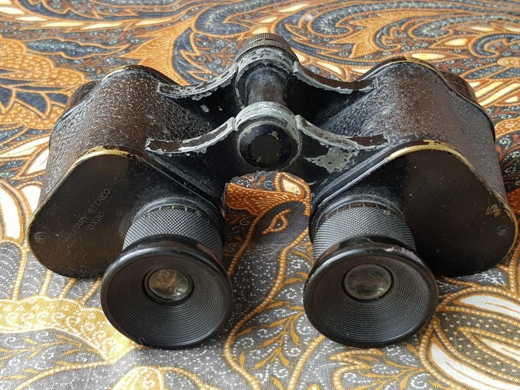 Mooie originele antieke militaria verrekijker uit Amerika., Ophalen of Verzenden