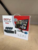Beveiligings camera set met 4 camera’s zwarte CCTV nieuw, Ophalen of Verzenden, Zo goed als nieuw