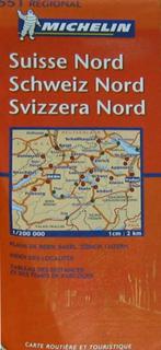ZWITSERLAND - Michelin Kaart 1: 200.000 Suisse Nord, Ophalen of Verzenden, Zo goed als nieuw, 1800 tot 2000, Landkaart