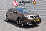 Nissan Qashqai 1.2 Tekna | navi | 360 cam | trekh | cruise |, Voorwielaandrijving, Euro 5, Gebruikt, Zwart