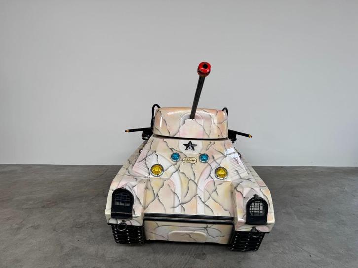 1957 Autopede Tank Type 2 Carrouselvoertuig, Antiek en Kunst, Antiek | Speelgoed, Ophalen