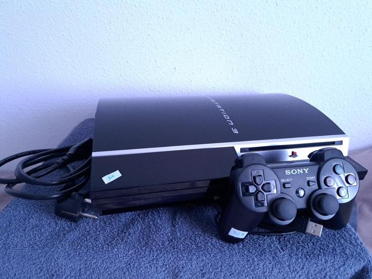 PS3 Fat CECHG04 40 GB + controller, Spelcomputers en Games, Spelcomputers | Sony PlayStation 3, Gebruikt, Phat, 40 GB, Met 1 controller