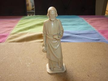 Kunsthars beeld St. Joseph de timmerman met brood en wijnkan beschikbaar voor biedingen