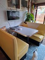 Authentieke American Diner Zitbank Set, Huis en Inrichting, Complete eetkamers, Ophalen of Verzenden, Gebruikt