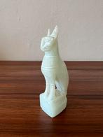 Onyx natuursteen beeldje Egyptische kat/poes vintage retro, Verzamelen, Beelden en Beeldjes, Ophalen of Verzenden, Zo goed als nieuw