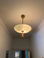 Antieke Art Deco Plafondlamp, Ophalen of Verzenden, Gebruikt, Glas, Minder dan 50 cm