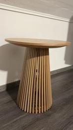 Leen Bakker Salontafel - Houten Design, Huis en Inrichting, Tafels | Bijzettafels, Minder dan 55 cm, Rond, Zo goed als nieuw, Hout