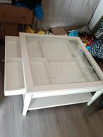 Salon tafel met glasplaat, uitschuifbaar, Huis en Inrichting, Gebruikt, Vierkant, Ophalen of Verzenden, Riviera Maison