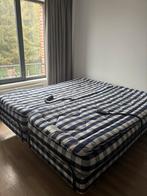Hästens luxe merk boxspring, Gebruikt, Blauw, 210 cm, Tweepersoons