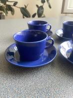 Set van 4 vintage koffiekopjesArabia Finland Teema / Kilta, Antiek en Kunst, Antiek | Servies los, Ophalen of Verzenden