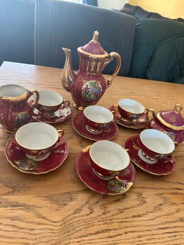 Brocante thee/koffie servies rose goud beschikbaar voor biedingen