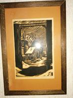 houtsnede R.K. Kerk Doetinchem - Frits Jansen, Ophalen of Verzenden