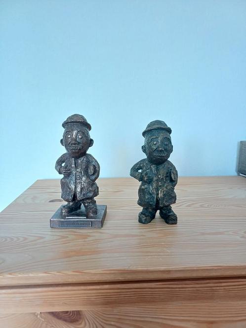 Twee Gelderlander Bronzen Beelden, Antiek en Kunst, Antiek | Koper en Brons, Brons, Ophalen of Verzenden