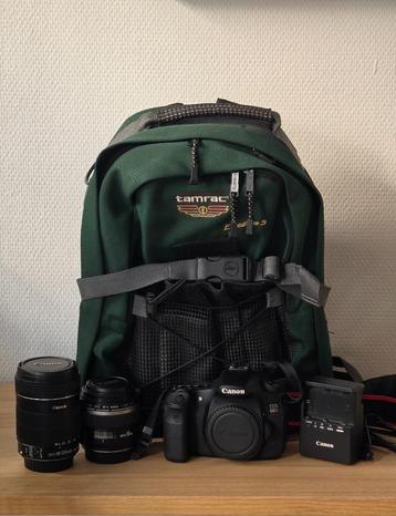 Canon 60D + 18-135mm 3.5-5.6 + 60mm 2.8 + Tamrac Camera Bag beschikbaar voor biedingen