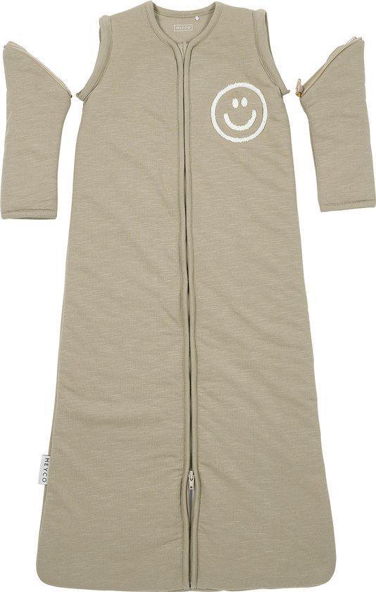 Meyco Baby Slub slaapzak afritsbare mouwen 90cm - 2.5 TOG, Kinderen en Baby's, Dekens, Slaapzakjes en Inbakerproducten, Nieuw