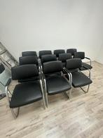 sitland vergaderstoelen, kantinestoelen met armleuning, Ophalen of Verzenden, Gebruikt, Zwart