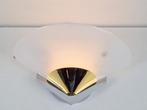 Vintage G2 vetri murano wandlamp messing glas chroom regency, N, N, Regency vintage, Ophalen of Verzenden