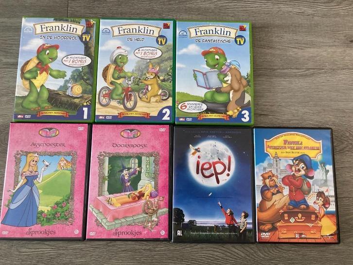 Zeven kinder dvd's - in één koop voor € 3, Cd's en Dvd's, Dvd's | Kinderen en Jeugd, Gebruikt, Tv fictie, Alle leeftijden, Ophalen of Verzenden