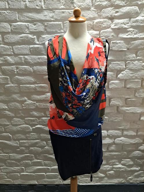 Jurk dept maat 38, Kleding | Dames, Jurken, Zo goed als nieuw, Maat 38/40 (M), Blauw, Knielengte, Verzenden
