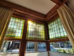 Negen glas-in-loodramen uit 1926, groen en geel, Doe-het-zelf en Verbouw, Glas en Ramen, Ophalen, Gebruikt