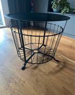 Leuke (bijzet) tafel / mand, Huis en Inrichting, Tafels | Bijzettafels, Minder dan 55 cm, Metaal of Aluminium, Rond, Zo goed als nieuw