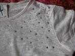 Lichtroze shirt met bling-bling, korte mouw, maat 34., Ophalen of Verzenden, Korte mouw, Roze, Maat 34 (XS) of kleiner