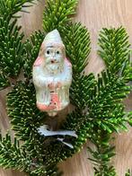 Oude kerstbal Kerstman op knijper, Ophalen of Verzenden, Gebruikt