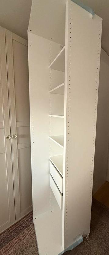 Ikea pax kast aanbouwdeel hoek incl extra planken/lades - afbeelding 5