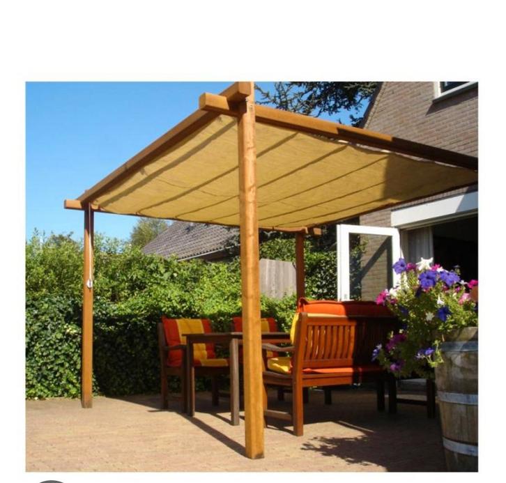 UITVERKOOP!!!.Nieuw NESLING (harmonica) schaduwdoeken, Tuin en Terras, Schaduwdoeken, Nieuw, Ophalen of Verzenden