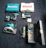 Accuboor, haakse slijper, decoupeerzaag en cirkelzaag, Ophalen of Verzenden, Gebruikt