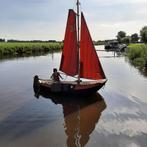 Stalen vlet, hollandse boot., Watersport en Boten, Platbodems, Ophalen, Gebruikt, Staal, Benzine