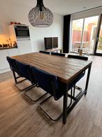 Eettafel met bijpassende tv meubel van Woonexpress, Huis en Inrichting, Tafels | Eettafels, Ophalen, Gebruikt, 50 tot 100 cm, Vijf personen of meer