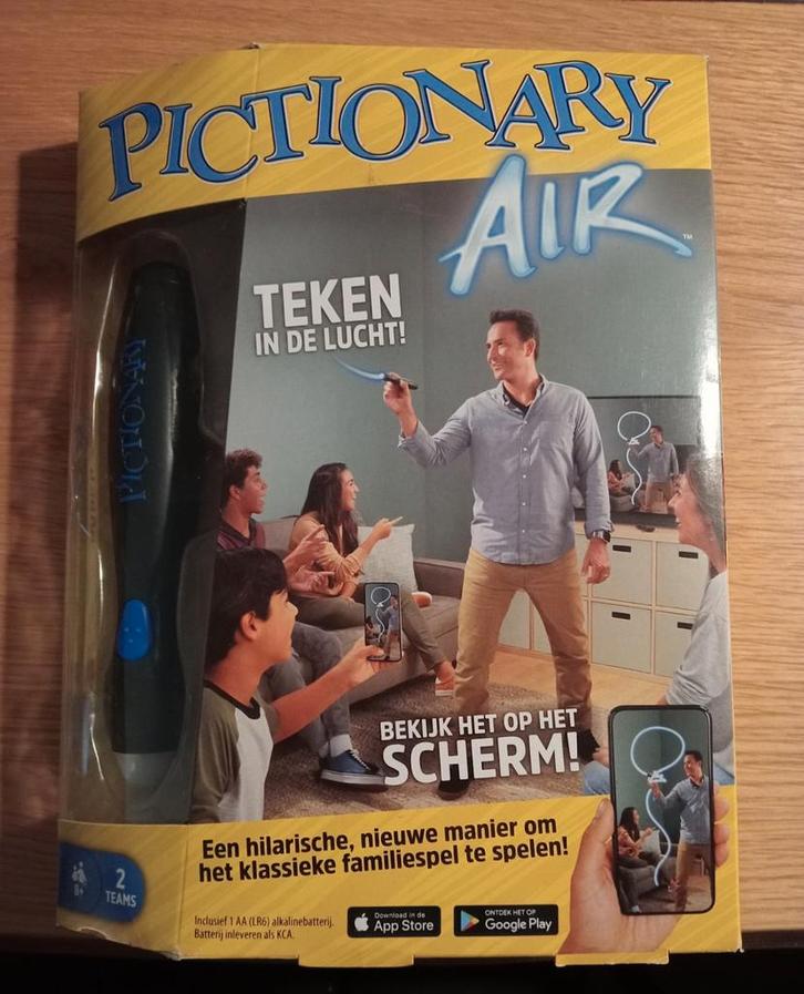 Pictionary Air - Nieuw in Verpakking, Hobby en Vrije tijd, Gezelschapsspellen | Bordspellen, Nieuw, Een of twee spelers, Drie of vier spelers