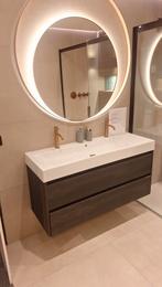 Thebalux Wastafel met onderkast - 120cm - Donker eiken, Ophalen, Zo goed als nieuw