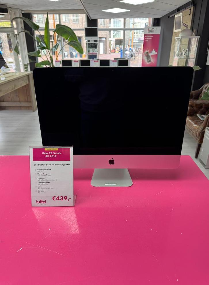 iMac 21.5-inch 4K 2017 | Quad-Core i5 | 8GB | 1TB |, Computers en Software, Apple Desktops, Refurbished, iMac, HDD, 3 tot 4 Ghz