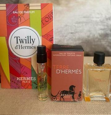 Miniatuur Terre D’Hermès edt 5 ml & travelsize Twilly Edp beschikbaar voor biedingen