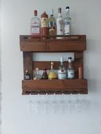 Drankrek met wijnglazen houder, Ophalen