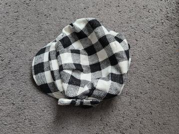 Dames pet cap zwart wit geruit nieuw  beschikbaar voor biedingen
