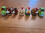 Zoef Zoef Dieren Set - Trekker, Paard, Kip, Koe, Ophalen, Zo goed als nieuw, Overige typen